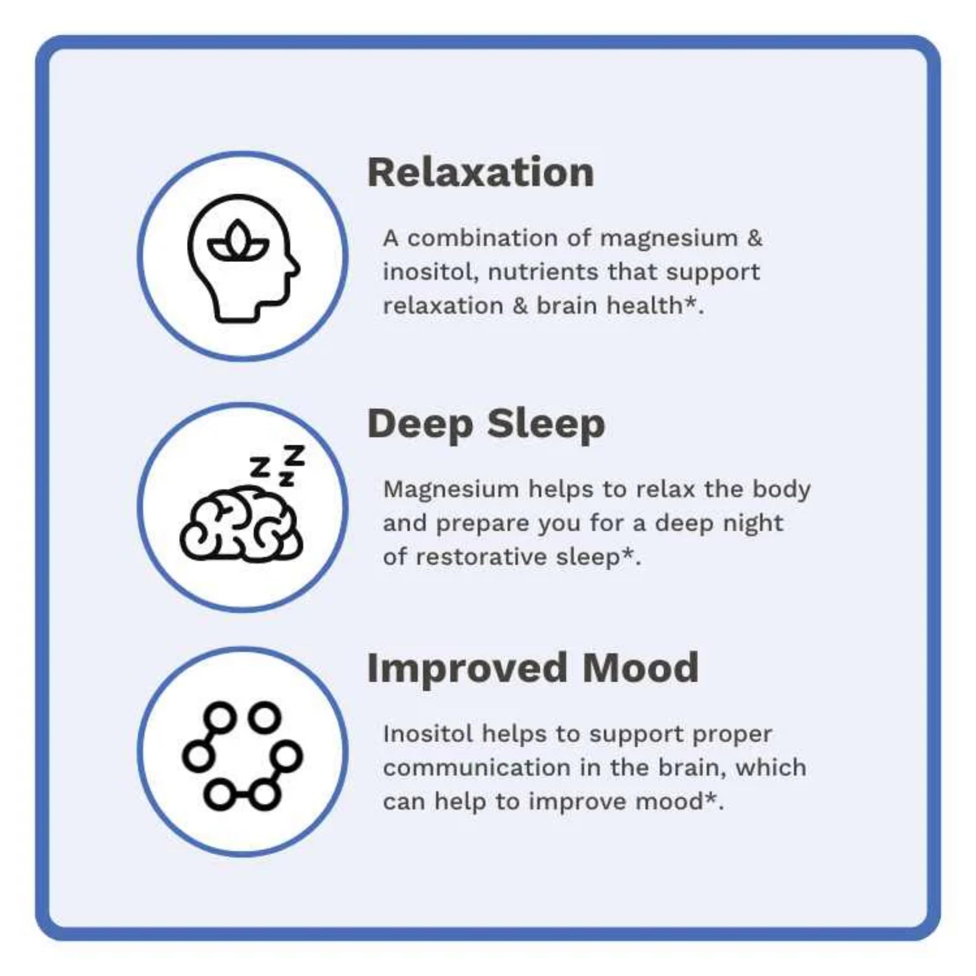 Utzy Naturals Magnesium Glycinate Sleep Supplement ingredients list