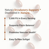 Utzy Naturals Nattokinase 2000 FU supplement bottle with measuring spoon