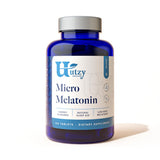 Utzy Naturals Sleep Supplement 250 mcg Melatonin Tablets front view
