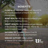 Utzy Naturals Vitamin D Supplement on a kitchen counter