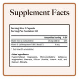 Utzy Naturals Vitamin D Supplement packaging side view
