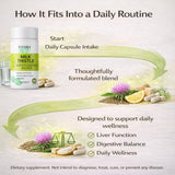 Uvora Milk Thistle 2.0 capsule bottle side view