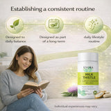 Uvora Milk Thistle 2.0 capsules in a health setting