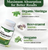 UXOEJIK Moringa Extract Capsules 8000mg bottle with label