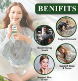 UXOEJIK Moringa Extract Capsules 8000mg on wooden table