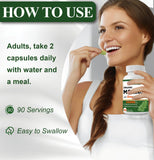 UXOEJIK Moringa Extract Capsules 8000mg with measuring spoon