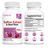 UXOEJIK Organic Saffron Supplement 100mg front view