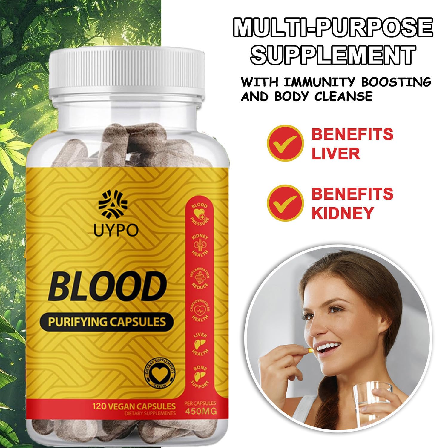 UYPO Daily Wellness Support Capsules packaging