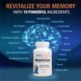 V I T A M I N S ORGANIC FARMS Neuro Care Brain Support Supplement back view