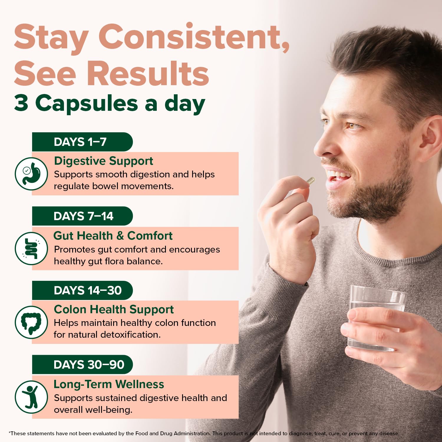 VAHDAM Psyllium Husk Capsules with a measuring spoon