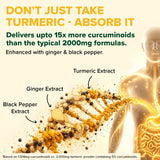 VAHDAM Turmeric Supplement 1500mg side view
