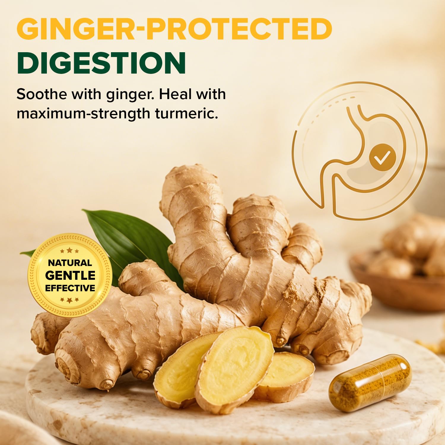VAHDAM Turmeric Supplement bottle with label