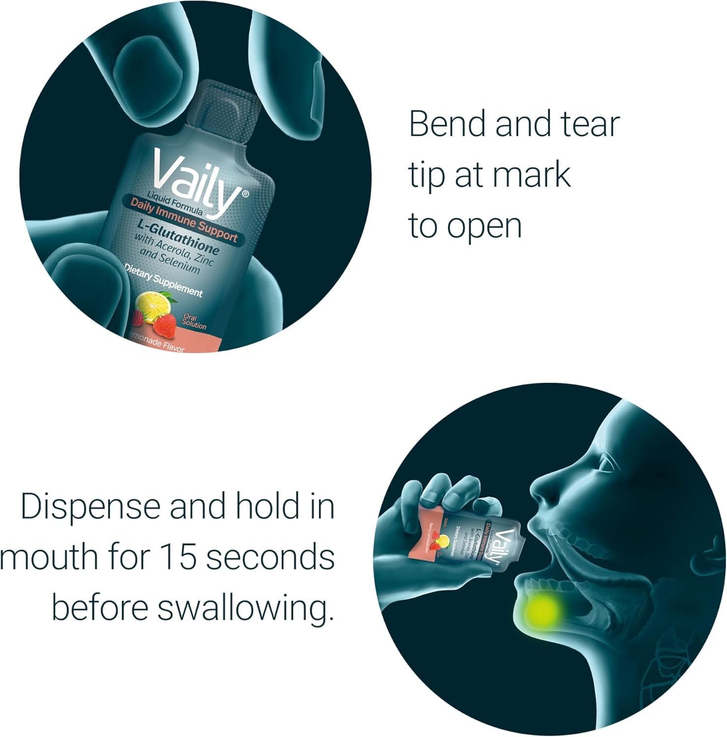 Vaily Liquid Glutathione Supplement ingredients list