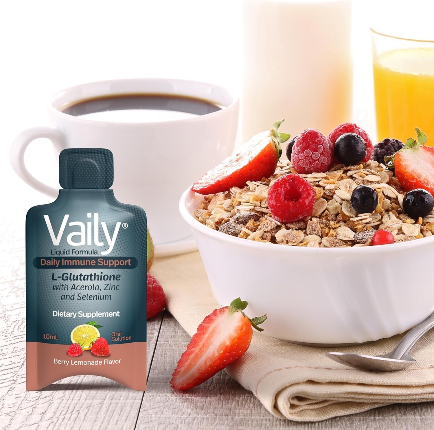 Vaily Liquid Glutathione Supplement lemony dose