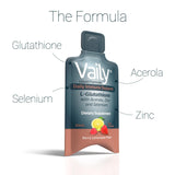 Vaily Liquid Glutathione Supplement vials displayed