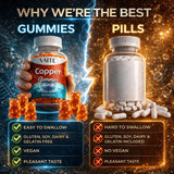VAITE Copper Amino Acid Chelate Gummies back view with nutritional information
