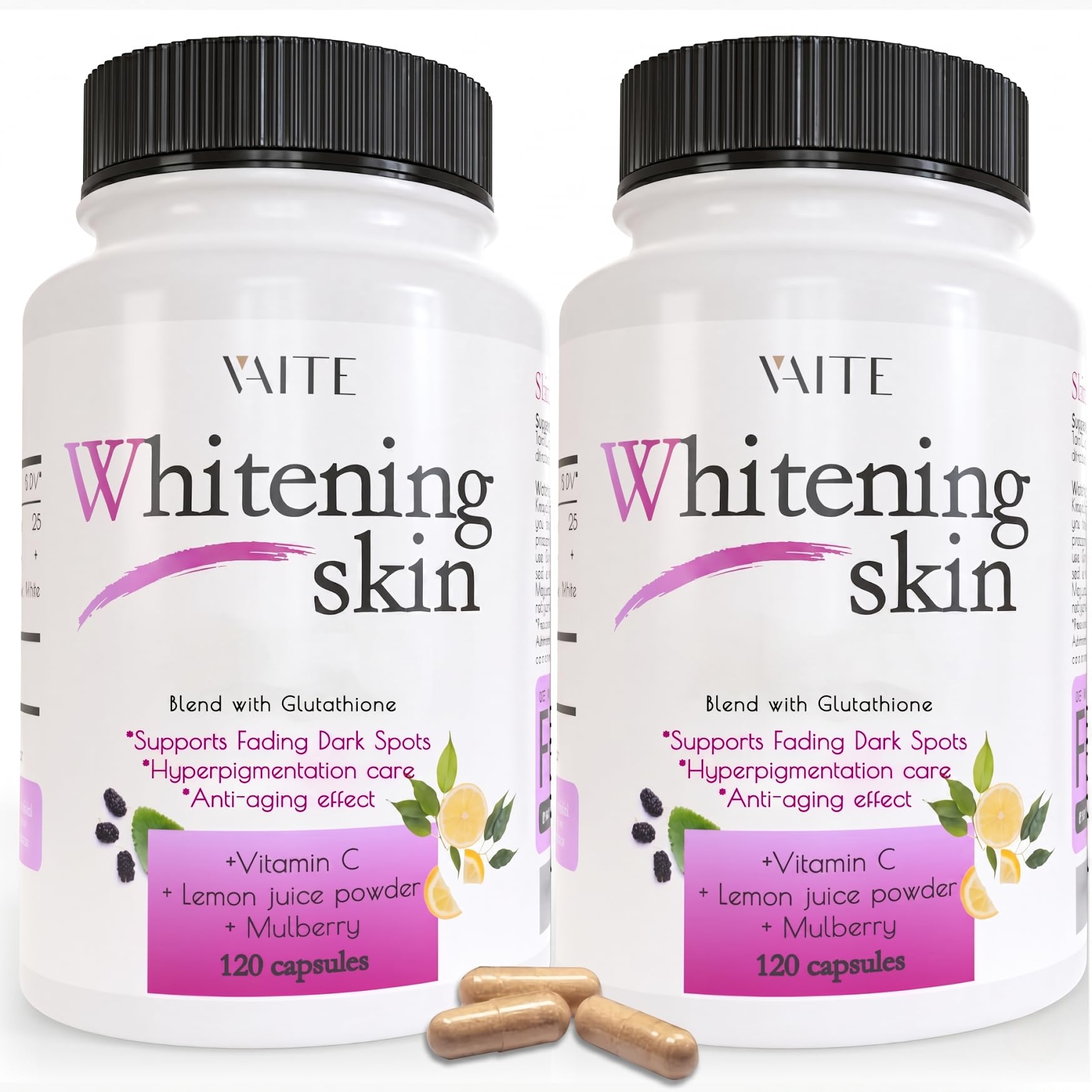 VAITE Daily Skin Support Capsules front view with packaging