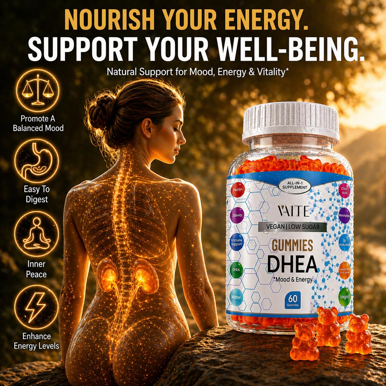 VAITE DHEA Chewable Gummies packaging