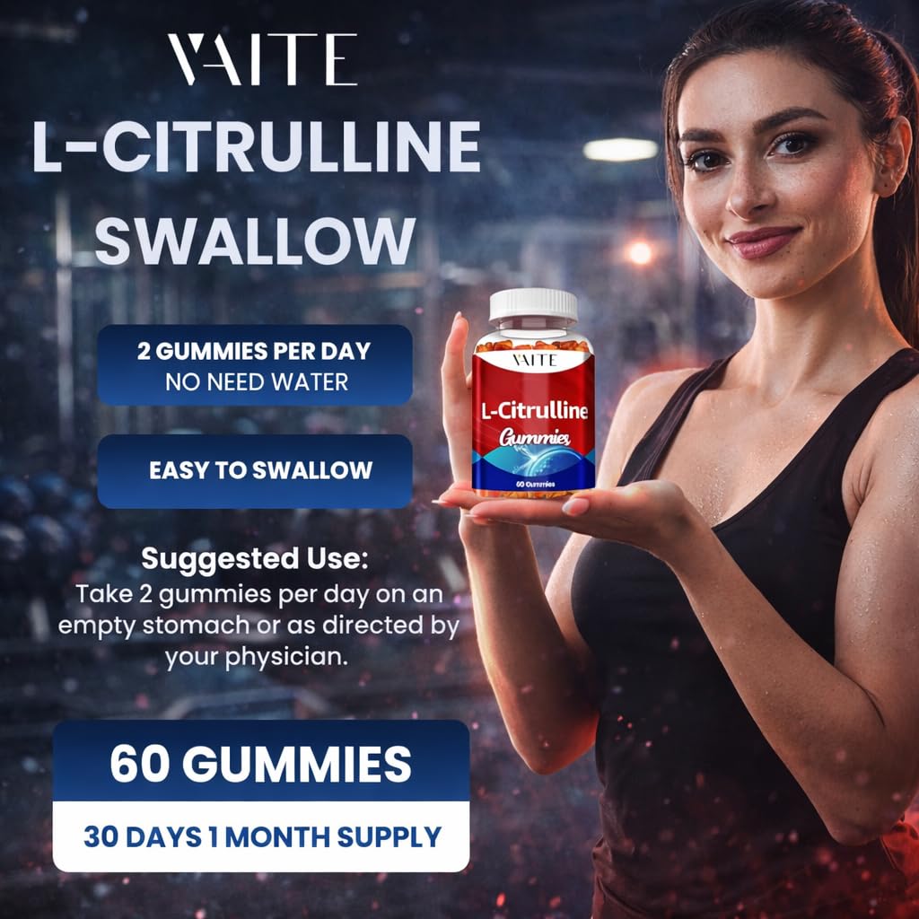 VAITE L-Citrulline Gummies displayed with a measuring spoon