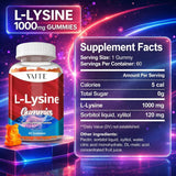 VAITE L-Lysine 1000mg Gummies on a table