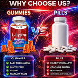 VAITE L-Lysine 1000mg Gummies with a measuring spoon