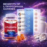 VAITE L-Tryptophan 1000mg Gummies with a measuring spoon