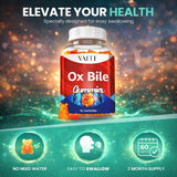 VAITE Ox Bile Gummies 500mg back view with ingredients