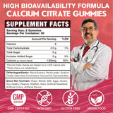 VAJYKEWJY Calcium Citrate Gummies raspberry flavour close-up