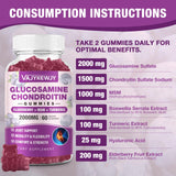 VAJYKEWJY Chondroitin Gummies displayed with fruits