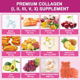 VAJYKEWJY Collagen Gummies nutritional information