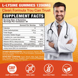 VAJYKEWJY L-Lysine Gummies bottle with 60 gummies