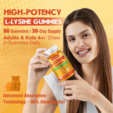 VAJYKEWJY L-Lysine Gummies with fresh berries