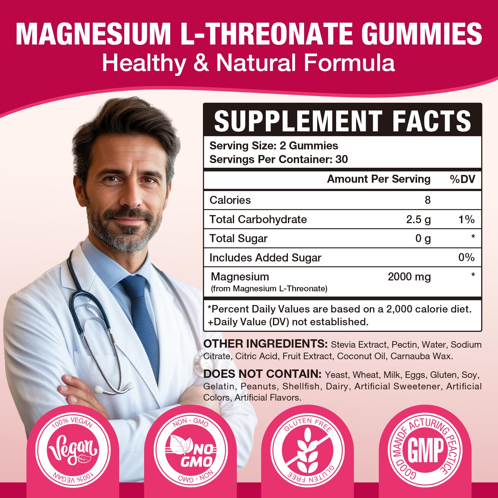 VAJYKEWJY Magnesium L-Threonate Gummies packaging