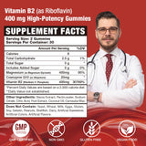 VAJYKEWJY Vitamin B2 Gummies natural strawberry flavour