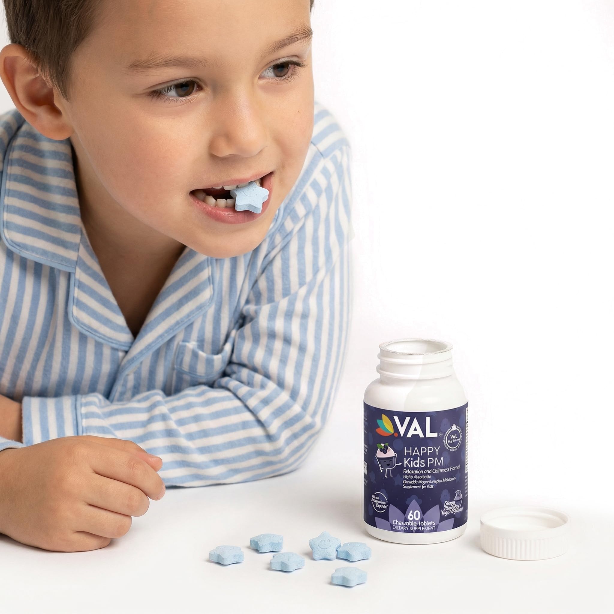 VAL Children's Magnesium Chewables 100mg back packaging view