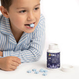 VAL Children's Magnesium Chewables 100mg back packaging view