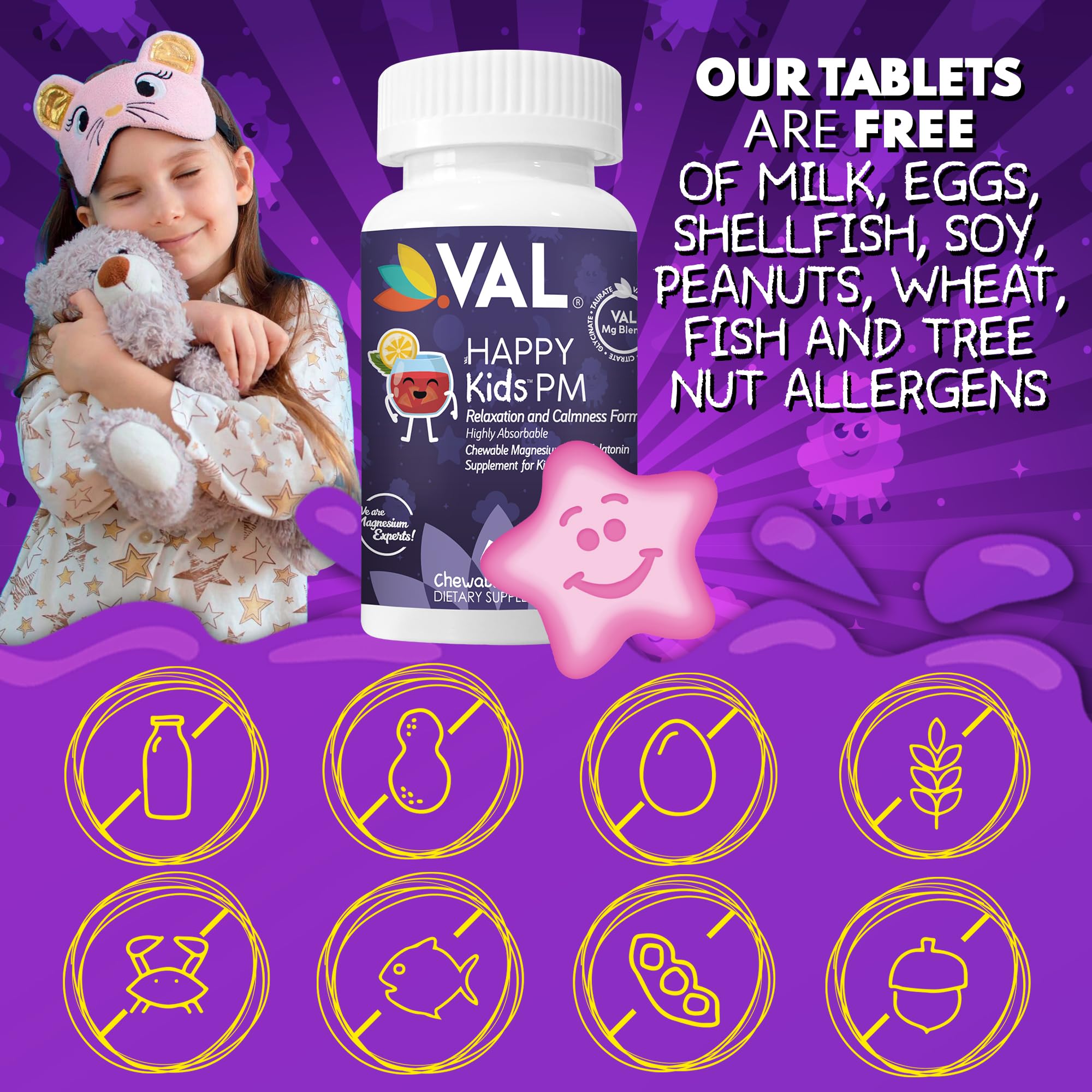 VAL Gentle for Kids product display with fruit