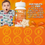 VAL Magnesium Chewable Tablets for Kids close-up of tablets