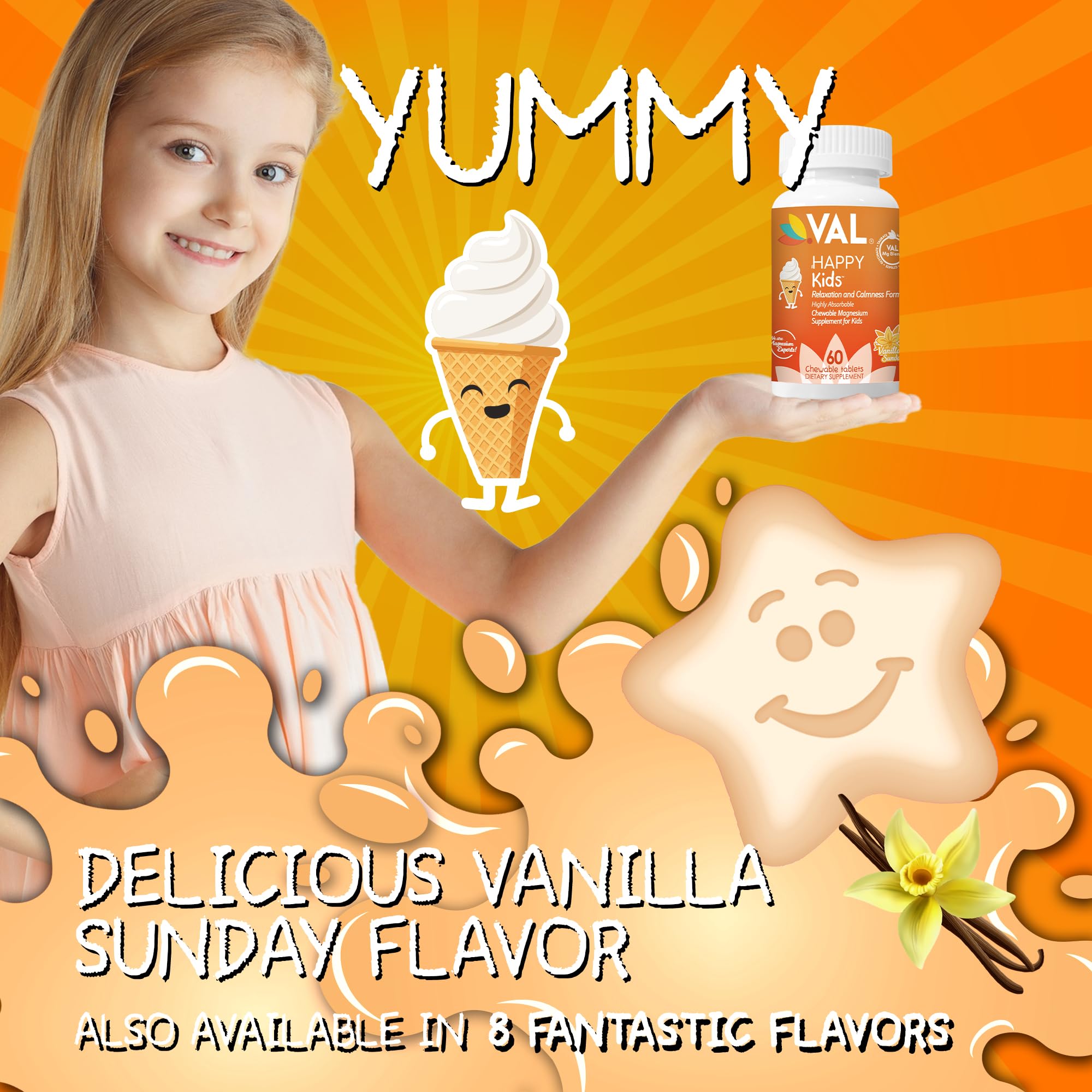 VAL Magnesium Chewable Tablets for Kids ingredients list