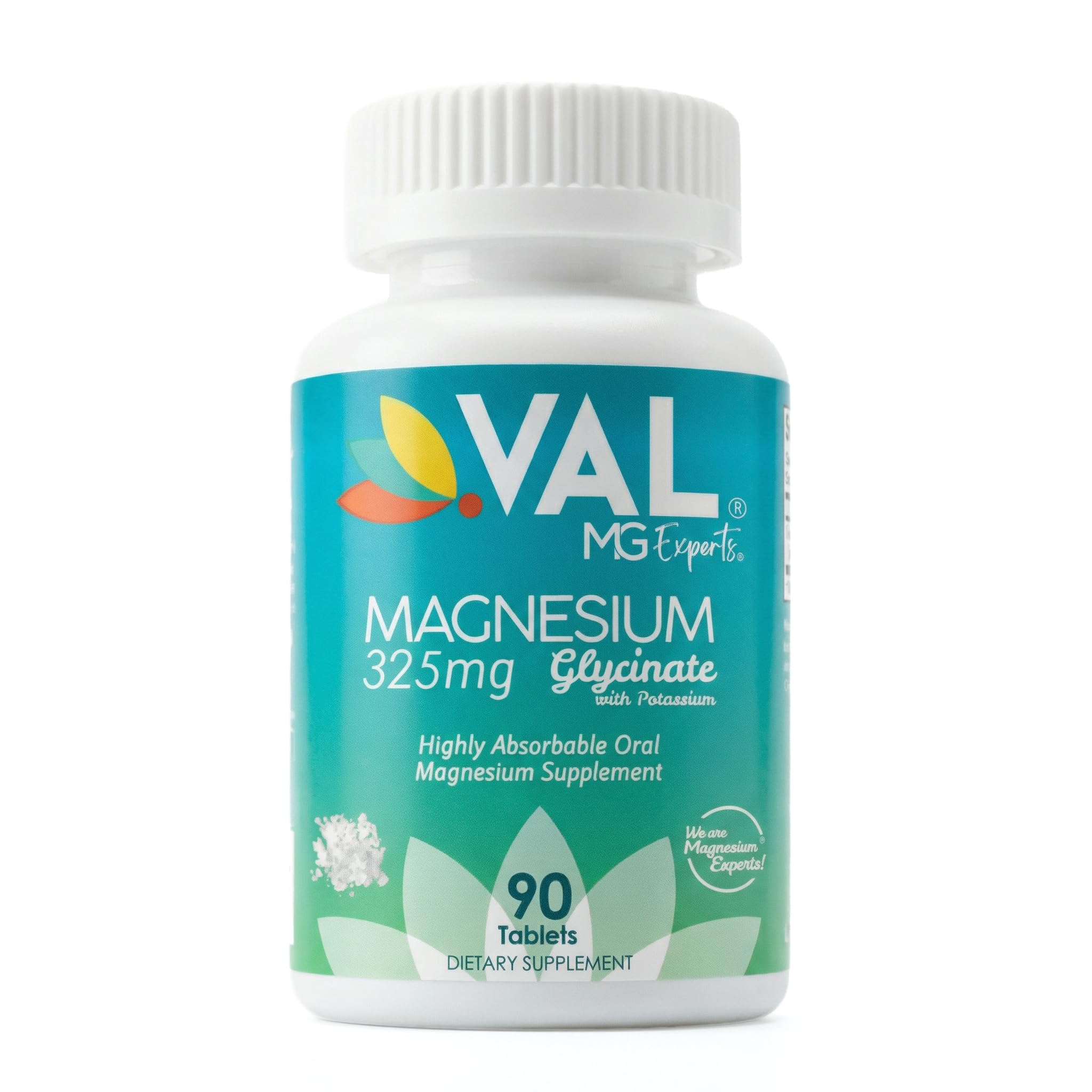 VAL Magnesium Glycinate Tablets 325mg front view