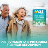 VAL Magnesium Glycinate Tablets 325mg with a measuring spoon