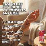 VAL Magnesium Roll-On being applied to arm