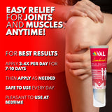 VAL Magnesium Roll-On with botanical ingredients on display