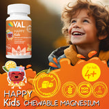 VAL Magnesium Supplement for Kids chewable tablets in a bowl