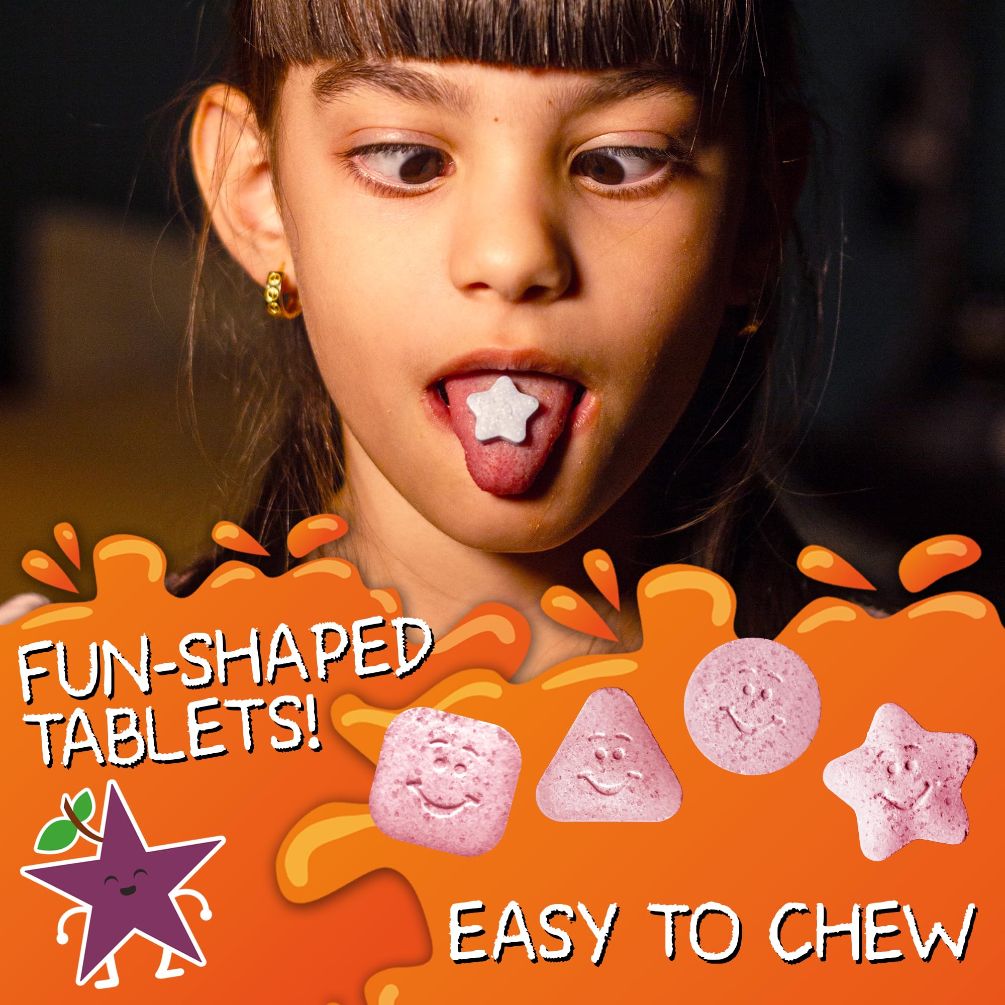 VAL Magnesium Supplement for Kids chewable tablets in a bowl