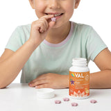 VAL Magnesium Supplement for Kids packaging with grape flavour