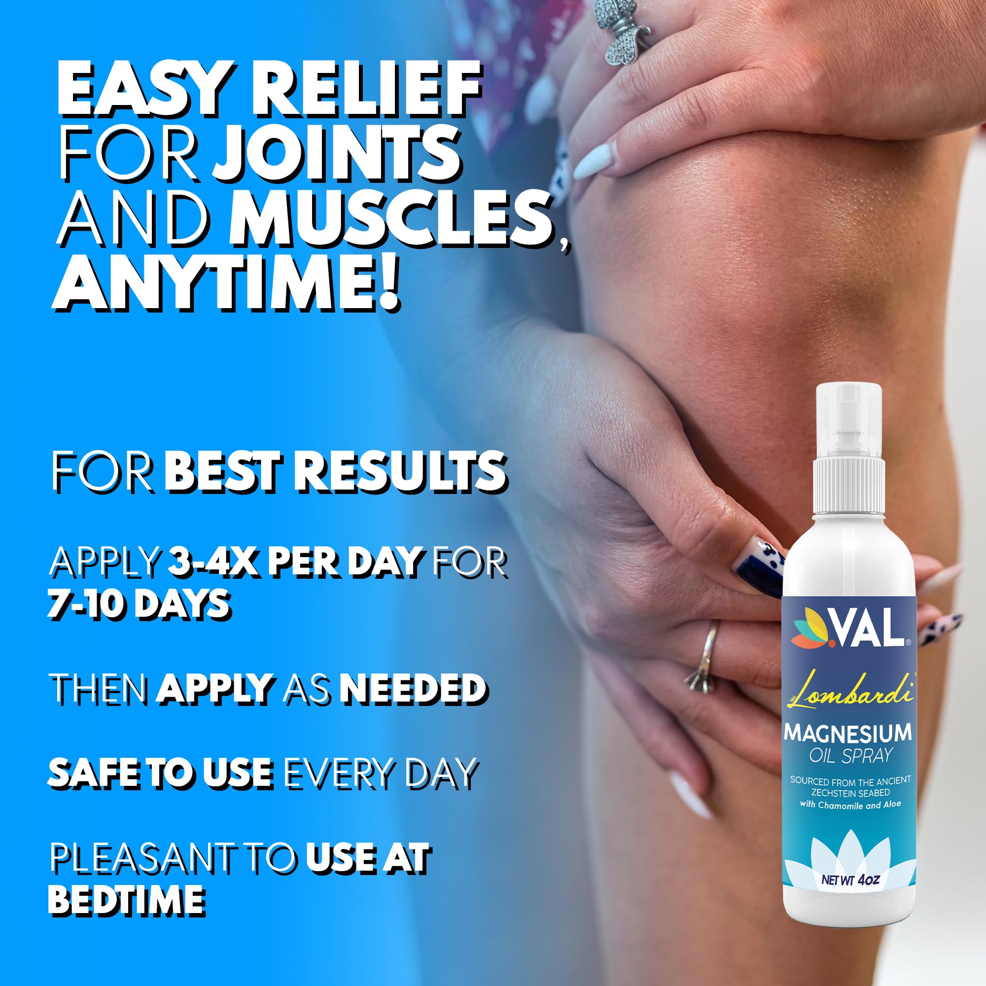 VAL Magnesium Supplement showing the cap and opening