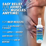 VAL Magnesium Supplement showing the cap and opening