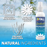VAL Magnesium Supplement with aloe vera leaves