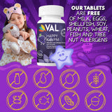 VAL Magnesium Tablets for Kids, back view of the bottle